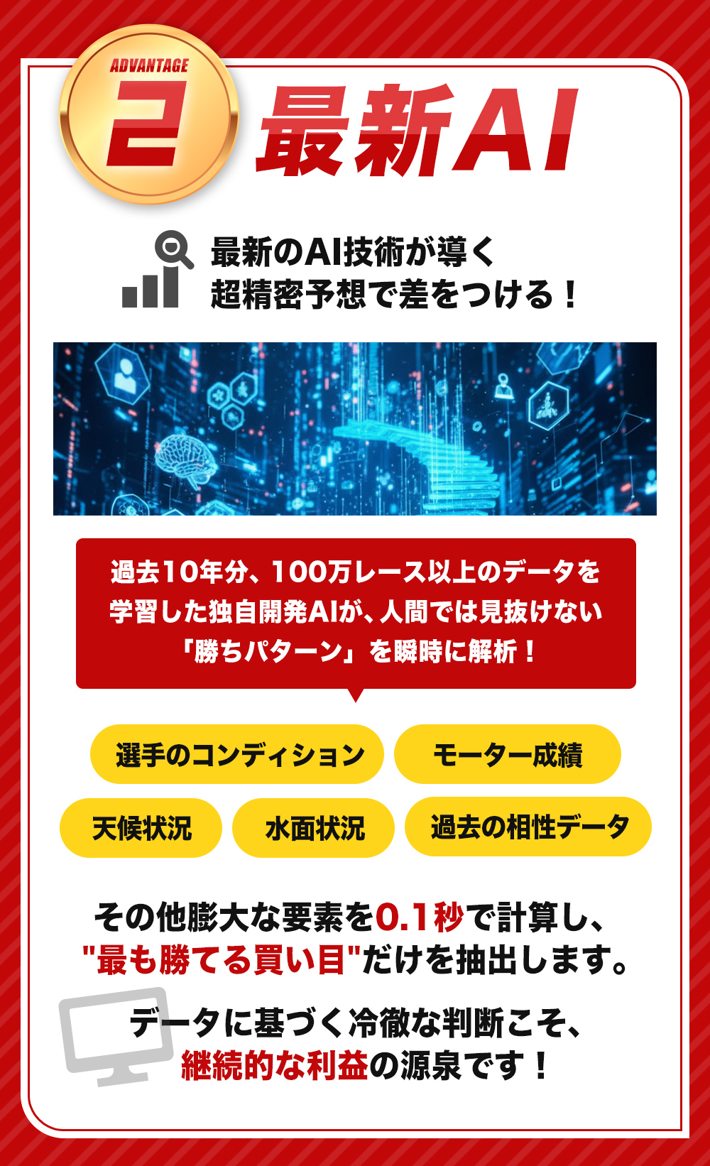 ADVANTAGE2 最新AI 最新のAI技術が導く超精密予想で差をつける！